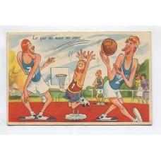 HUMORISTICA BASKET DIBUJANTE BLOTTA ANTIGUA TARJETA POSTAL